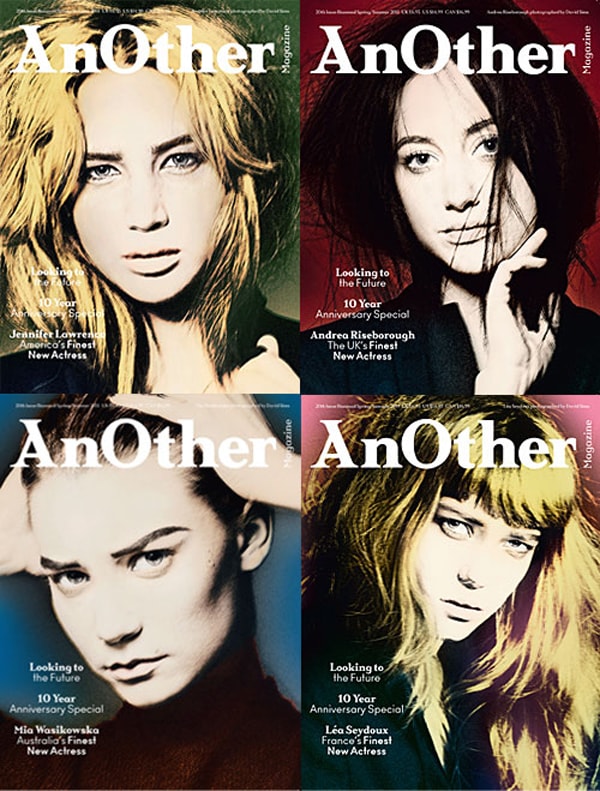 Clockwise from top L-R: Jennifer Lawrence, Andrea Riseboroug