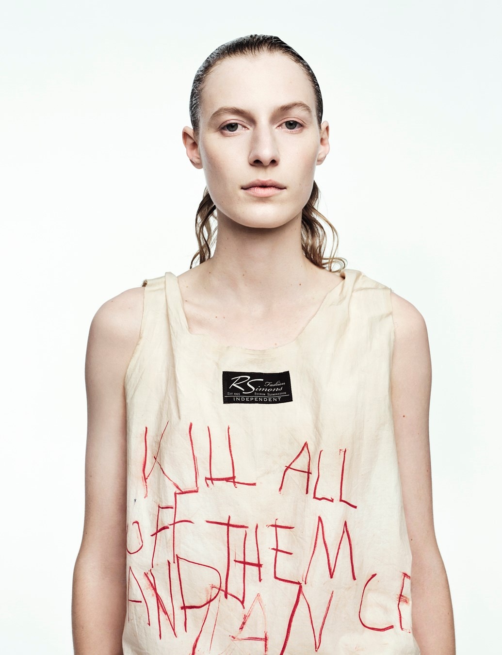 Raf Simons Julia Nobis AnOther Magazine SS23 cover